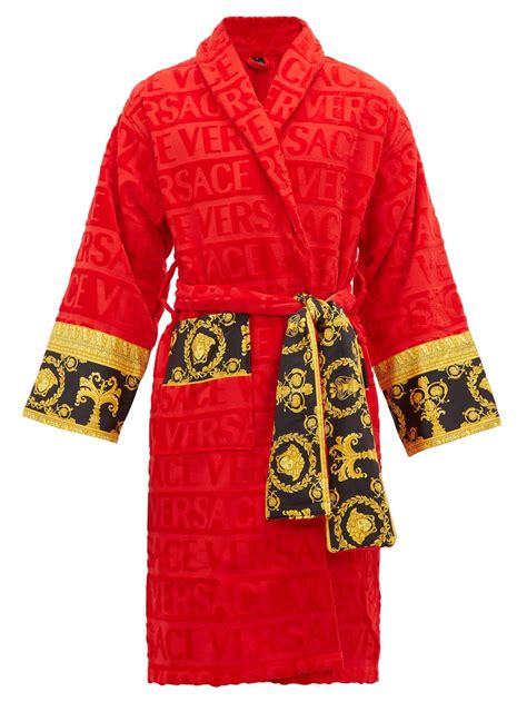 red versace baroque|versace baroque bathrobe.